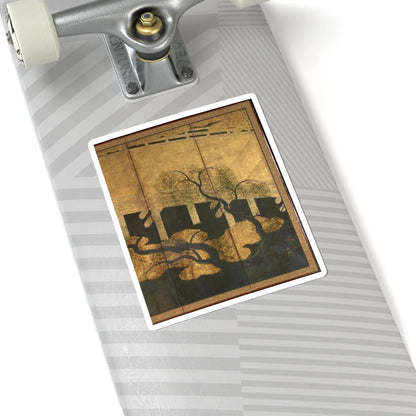 unknown - Willows and Bridge - early 17th century v8 - STICKER Vinyl Kiss-Cut Decal