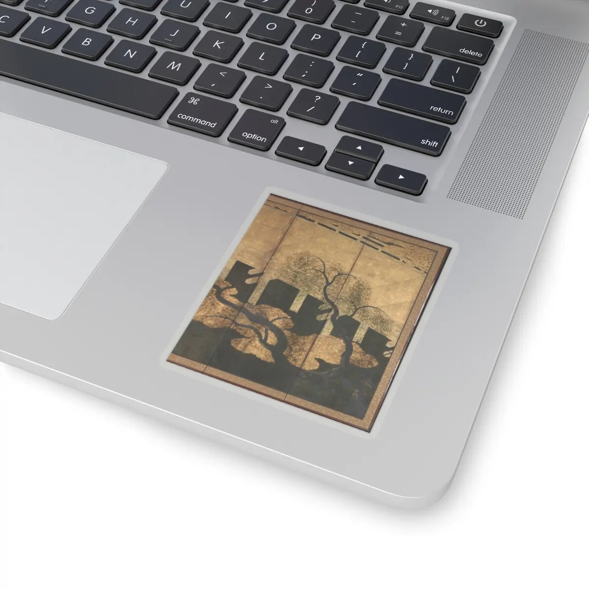 unknown - Willows and Bridge - early 17th century v8 - STICKER Vinyl Kiss-Cut Decal