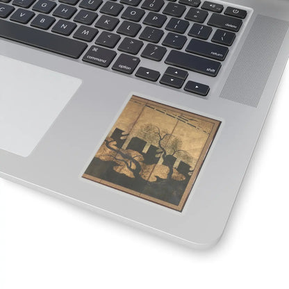 unknown - Willows and Bridge - early 17th century v8 - STICKER Vinyl Kiss-Cut Decal