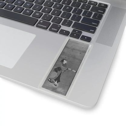 unknown - Woman Playing a New Year's Game of Battledore and Shuttlecock - 18th century - STICKER Vinyl Kiss-Cut Decal