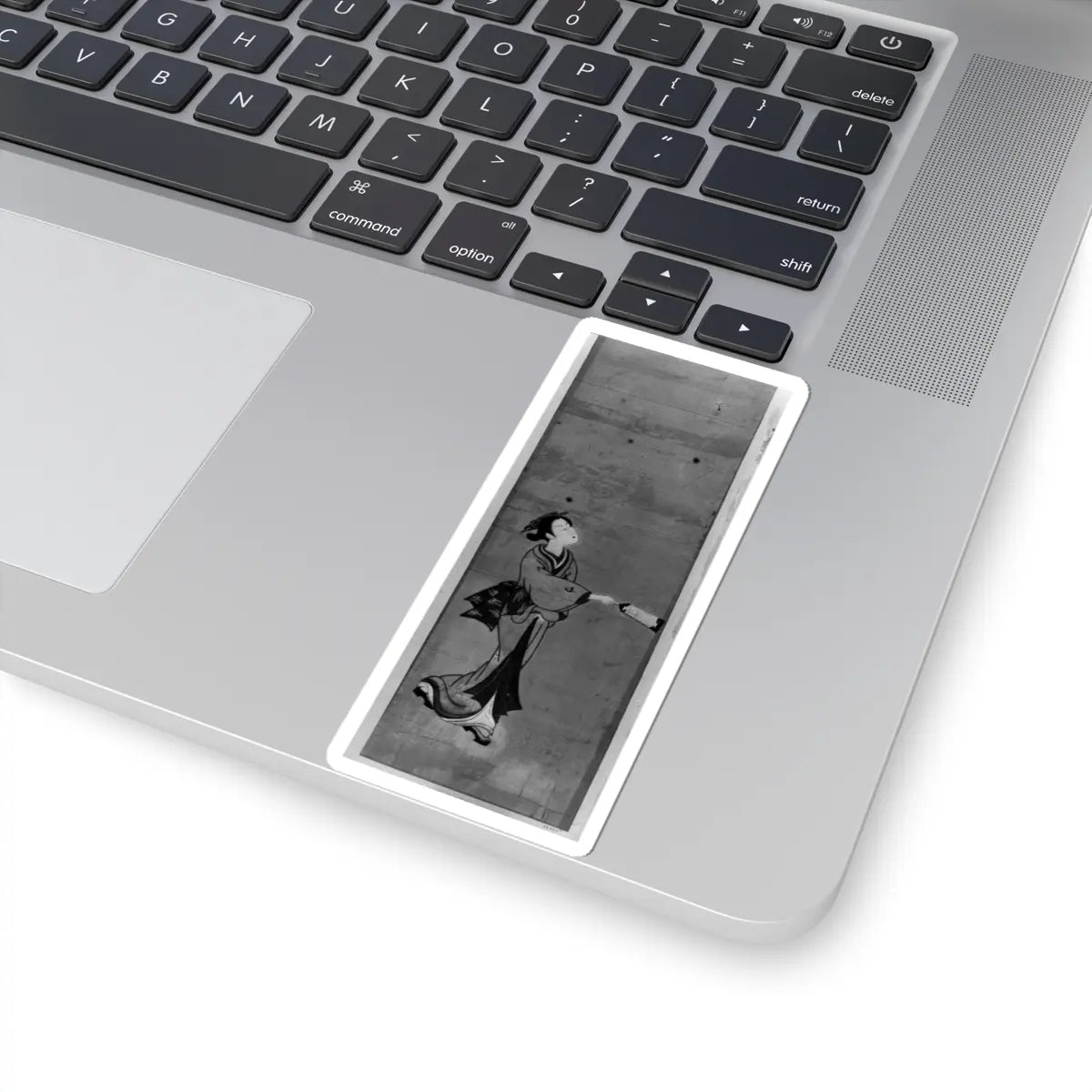 unknown - Woman Playing a New Year's Game of Battledore and Shuttlecock - 18th century - STICKER Vinyl Kiss-Cut Decal