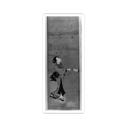 unknown - Woman Playing a New Year's Game of Battledore and Shuttlecock - 18th century - STICKER Vinyl Kiss-Cut Decal