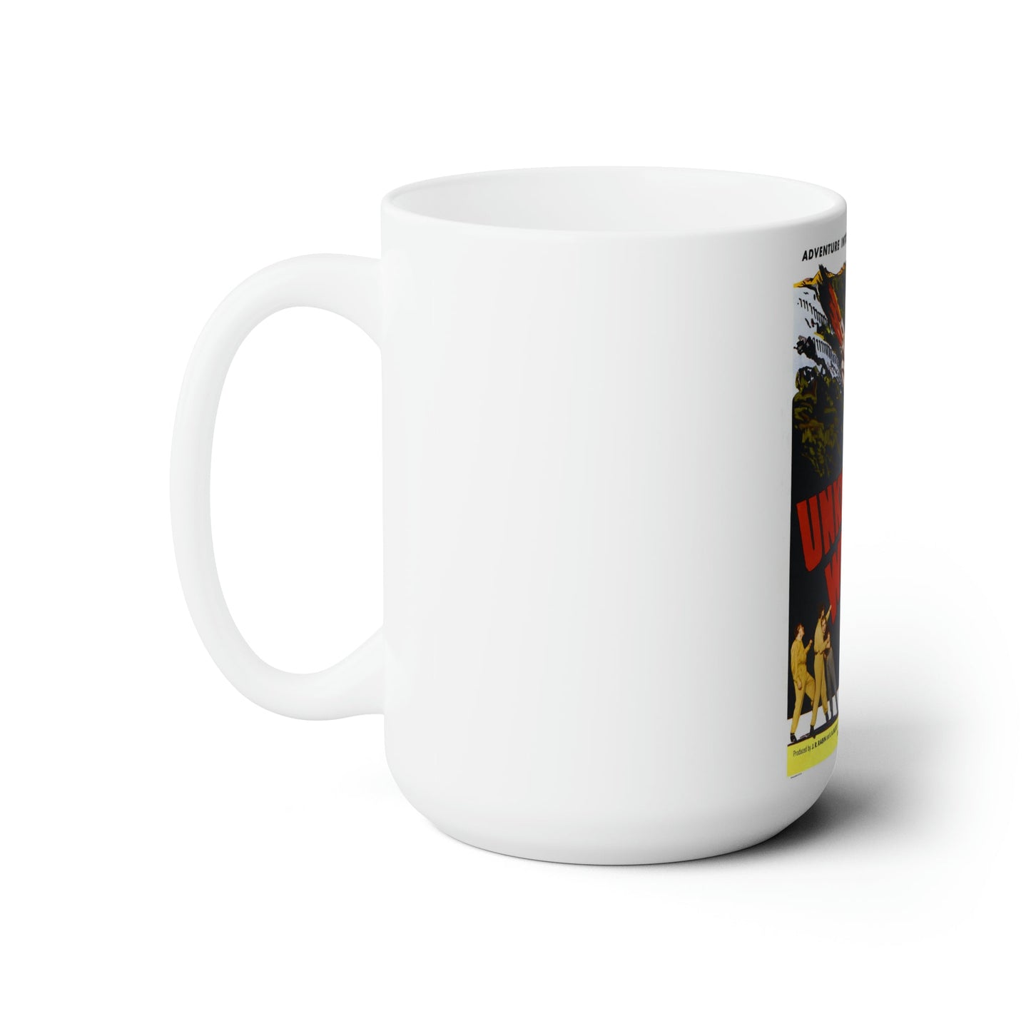 UNKNOWN WORLD 1951 Movie Poster - White Coffee Cup 15oz-15oz-The Sticker Space