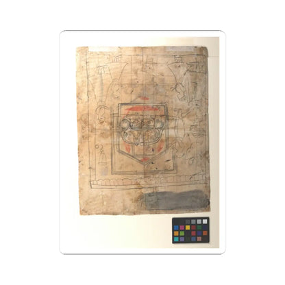 unknown - Worship of Brijnathji and Svamini (recto); Equestrian Portrait (verso) - ca. 1800 v2 - STICKER Vinyl Kiss-Cut Decal