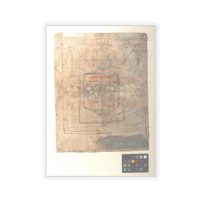unknown - Worship of Brijnathji and Svamini (recto); Equestrian Portrait (verso) - ca. 1800 v2 - STICKER Vinyl Kiss-Cut Decal