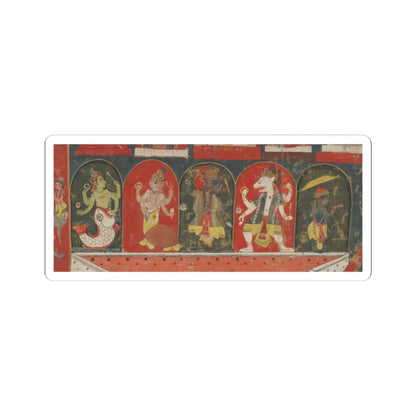 unknown - Worship of Lord Jagannatha in His Temple at Puri - early 18th century v2 - STICKER Vinyl Kiss-Cut Decal