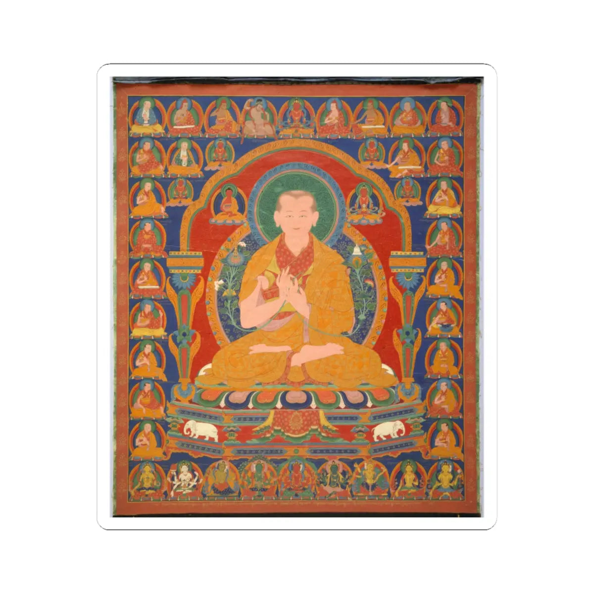 unknown - Yong Zin Khon Shogpel- Seventh Abbot of Ngor Monastary - 16th century v1 - STICKER Vinyl Kiss-Cut Decal