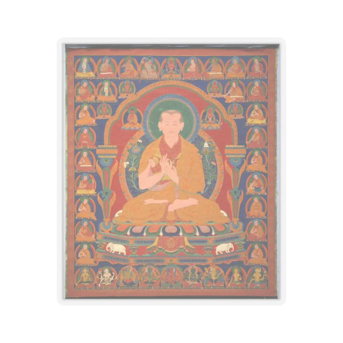unknown - Yong Zin Khon Shogpel- Seventh Abbot of Ngor Monastary - 16th century v1 - STICKER Vinyl Kiss-Cut Decal