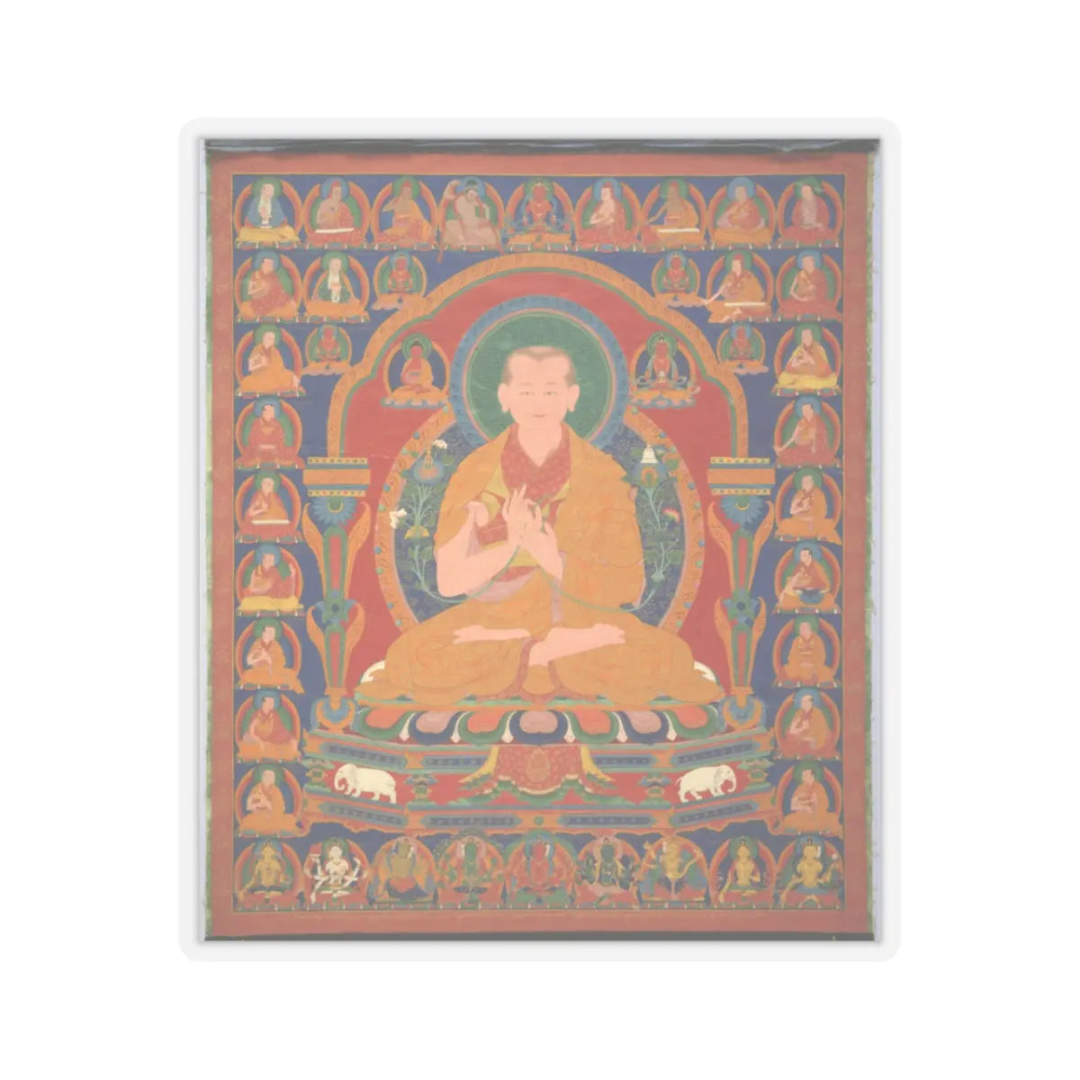 unknown - Yong Zin Khon Shogpel- Seventh Abbot of Ngor Monastary - 16th century v1 - STICKER Vinyl Kiss-Cut Decal