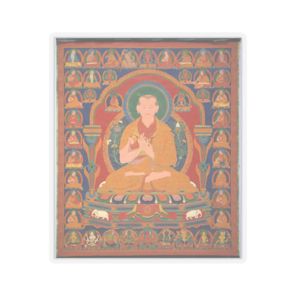 unknown - Yong Zin Khon Shogpel- Seventh Abbot of Ngor Monastary - 16th century v1 - STICKER Vinyl Kiss-Cut Decal