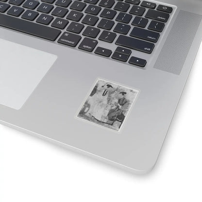 unknown - Young Women in a Garden - unknown - STICKER Vinyl Kiss-Cut Decal