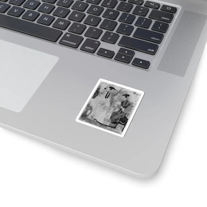 unknown - Young Women in a Garden - unknown - STICKER Vinyl Kiss-Cut Decal