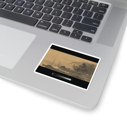 Unkoku Tōban - Landscape - 17th century v3 - STICKER Vinyl Kiss-Cut Decal