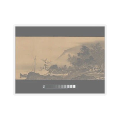 Unkoku Tōban - Landscape - 17th century v3 - STICKER Vinyl Kiss-Cut Decal