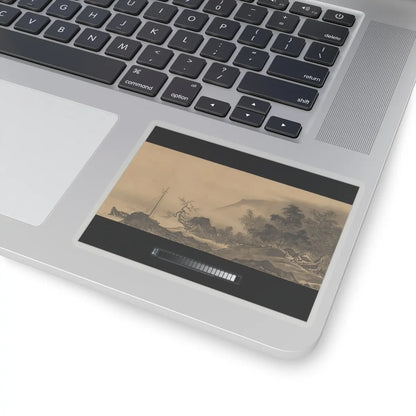 Unkoku Tōban - Landscape - 17th century v3 - STICKER Vinyl Kiss-Cut Decal