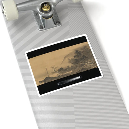 Unkoku Tōban - Landscape - 17th century v3 - STICKER Vinyl Kiss-Cut Decal