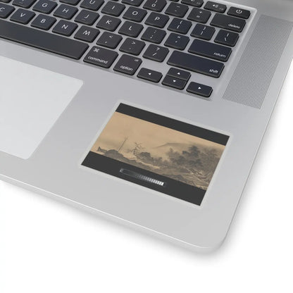 Unkoku Tōban - Landscape - 17th century v3 - STICKER Vinyl Kiss-Cut Decal