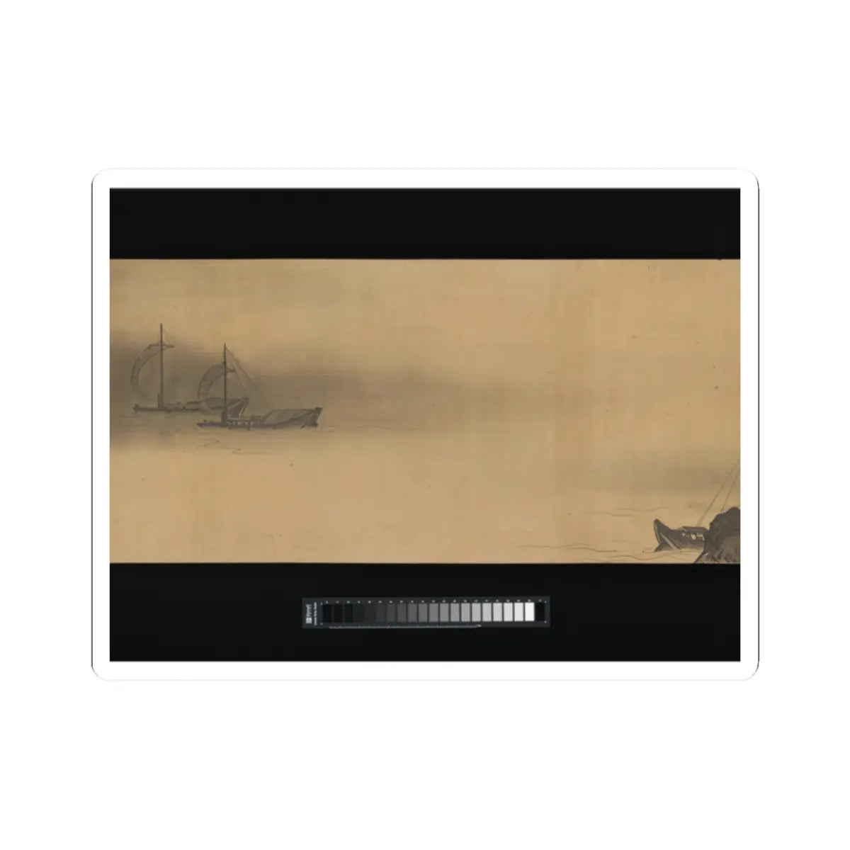 Unkoku Tōban - Landscape - 17th century v4 - STICKER Vinyl Kiss-Cut Decal