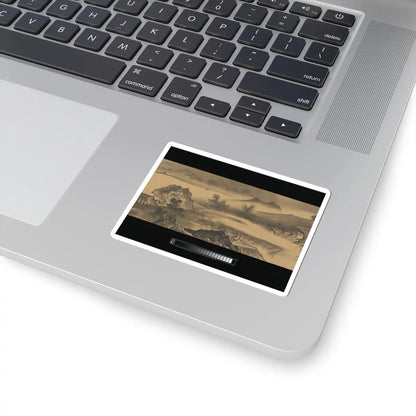 Unkoku Tōban - Landscape - 17th century v6 - STICKER Vinyl Kiss-Cut Decal