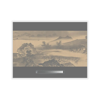 Unkoku Tōban - Landscape - 17th century v6 - STICKER Vinyl Kiss-Cut Decal