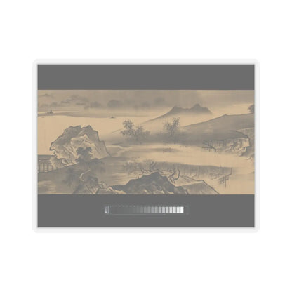 Unkoku Tōban - Landscape - 17th century v6 - STICKER Vinyl Kiss-Cut Decal