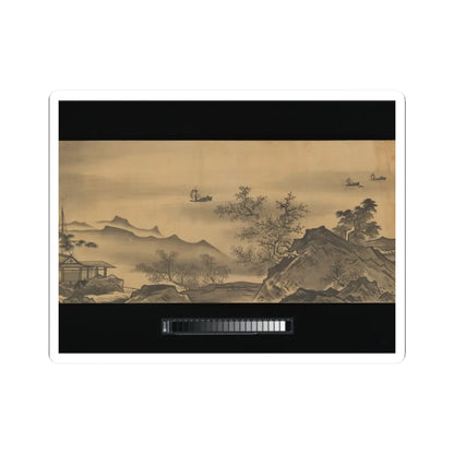 Unkoku Tōban - Landscape - 17th century v8 - STICKER Vinyl Kiss-Cut Decal