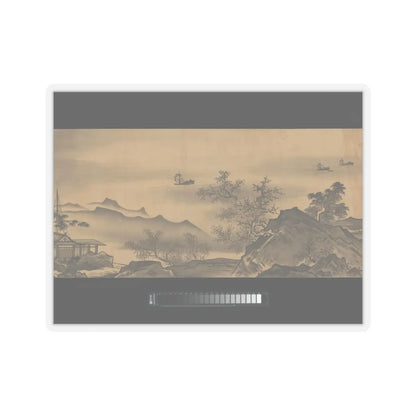 Unkoku Tōban - Landscape - 17th century v8 - STICKER Vinyl Kiss-Cut Decal