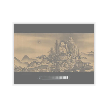 Unkoku Tōban - Landscape - 17th century v9 - STICKER Vinyl Kiss-Cut Decal