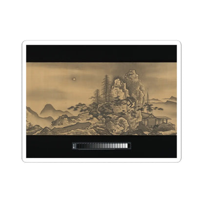 Unkoku Tōban - Landscape - 17th century v9 - STICKER Vinyl Kiss-Cut Decal