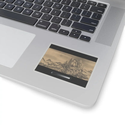 Unkoku Tōban - Landscape - 17th century v9 - STICKER Vinyl Kiss-Cut Decal
