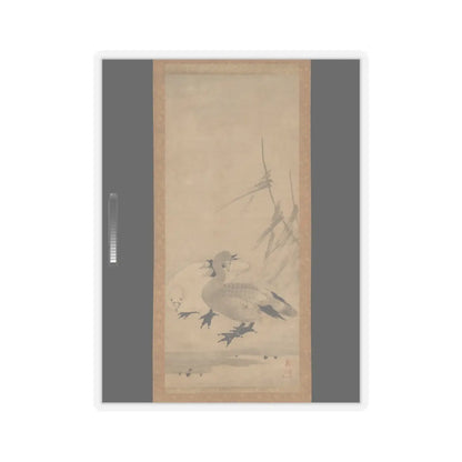 Unkoku Tōeki - Monk Zhaozhou and Dog, with Geese and Mynah - first half 17th century v3 - STICKER Vinyl Kiss-Cut Decal