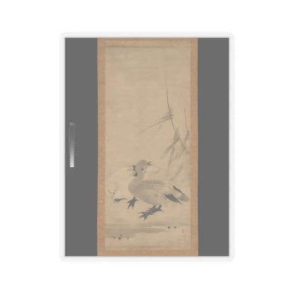 Unkoku Tōeki - Monk Zhaozhou and Dog, with Geese and Mynah - first half 17th century v3 - STICKER Vinyl Kiss-Cut Decal