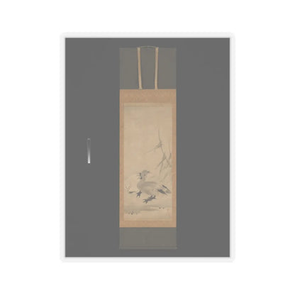 Unkoku Tōeki - Monk Zhaozhou and Dog, with Geese and Mynah - first half 17th century v4 - STICKER Vinyl Kiss-Cut Decal