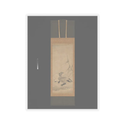 Unkoku Tōeki - Monk Zhaozhou and Dog, with Geese and Mynah - first half 17th century v4 - STICKER Vinyl Kiss-Cut Decal