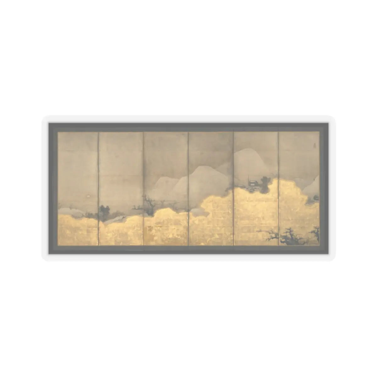 Unkoku Tōeki - Scenes from the Eight Views of the Xiao and Xiang Rivers - 17th century v1 - STICKER Vinyl Kiss-Cut Decal
