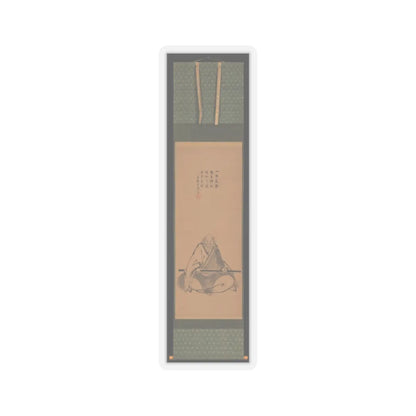 Unkoku Tōeki - Zen Master with Meditation Staff, and Chinese-Style Landscapes - probably late 1620s–1644 v5 - STICKER Vinyl Kiss-Cut Decal
