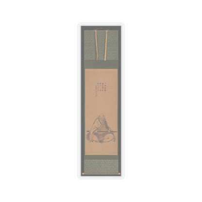 Unkoku Tōeki - Zen Master with Meditation Staff, and Chinese-Style Landscapes - probably late 1620s–1644 v5 - STICKER Vinyl Kiss-Cut Decal