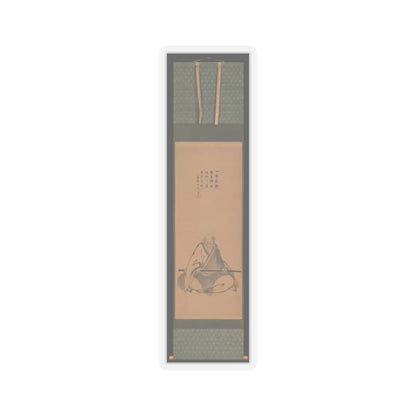 Unkoku Tōeki - Zen Master with Meditation Staff, and Chinese-Style Landscapes - probably late 1620s–1644 v5 - STICKER Vinyl Kiss-Cut Decal