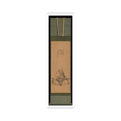 Unkoku Tōeki - Zen Master with Meditation Staff, and Chinese-Style Landscapes - probably late 1620s–1644 v5 - STICKER Vinyl Kiss-Cut Decal