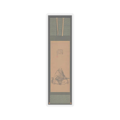Unkoku Tōeki - Zen Master with Meditation Staff, and Chinese-Style Landscapes - probably late 1620s–1644 v5 - STICKER Vinyl Kiss-Cut Decal