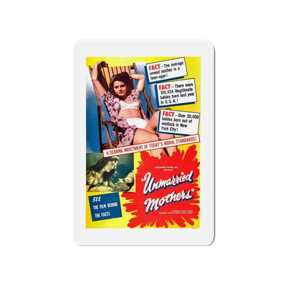UNMARRIED MOTHERS 1953 Movie Poster - Refrigerator Magnet 4 Inch - The Sticker Space
