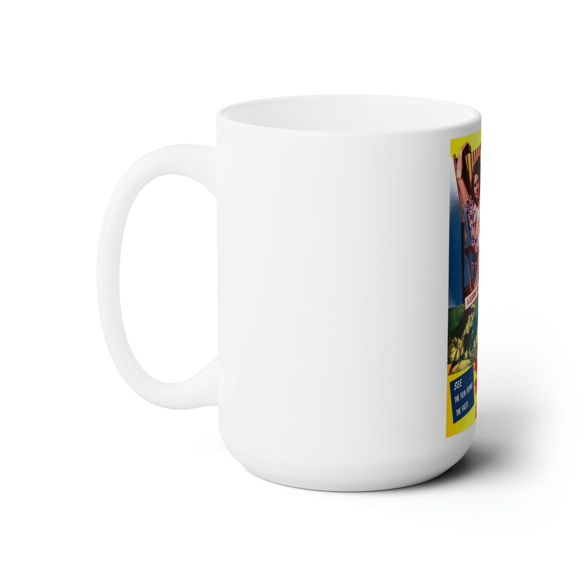 UNMARRIED MOTHERS 1953 Movie Poster - White Coffee Cup 15oz-15oz-The Sticker Space