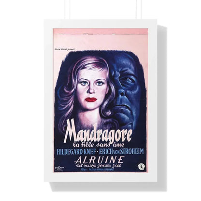 UNNATURAL (ALRAUNE) 1952 - Framed Movie Poster 16″ x 24″ White - The Sticker Space