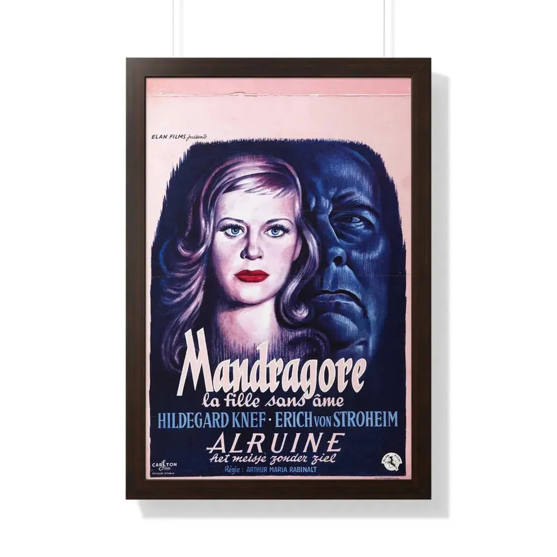 UNNATURAL (ALRAUNE) 1952 - Framed Movie Poster 20" x 30" Walnut - The Sticker Space