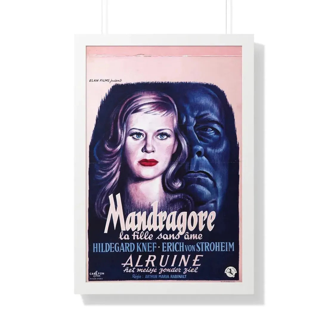 UNNATURAL (ALRAUNE) 1952 - Framed Movie Poster 20" x 30" White - The Sticker Space