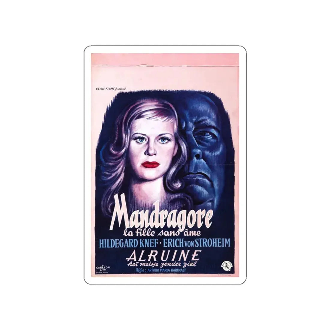 UNNATURAL (ALRAUNE) 1952 Movie Poster STICKER Vinyl Die-Cut Decal 6 Inch - The Sticker Space