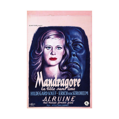 UNNATURAL (ALRAUNE) 1952 - Paper Movie Poster-The Sticker Space