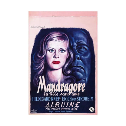 UNNATURAL (ALRAUNE) 1952 - Paper Movie Poster - The Sticker Space
