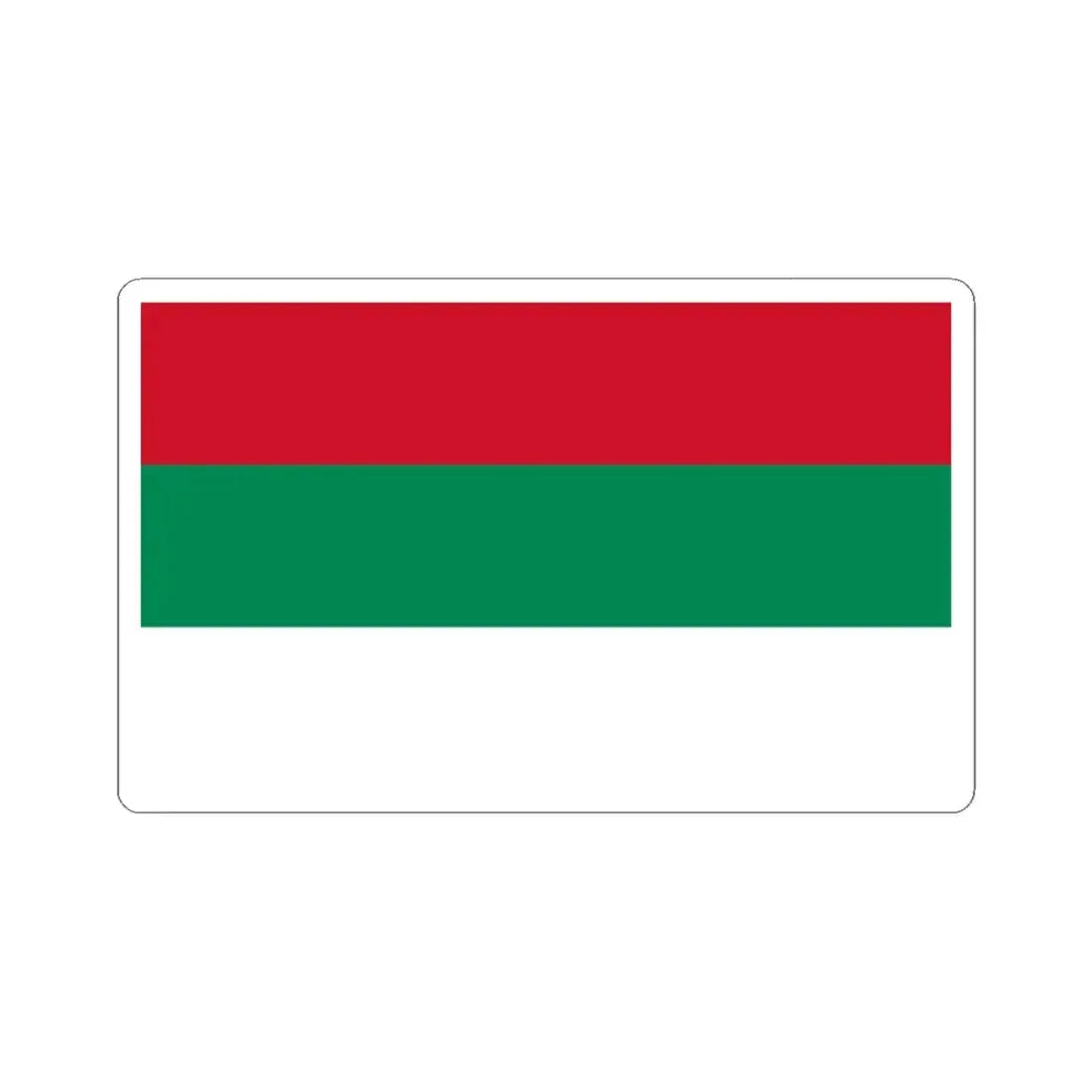 Unofficial Bulgarian War-time flag (Bulgaria) STICKER Vinyl Kiss-Cut Decal 3 Inch White - The Sticker Space
