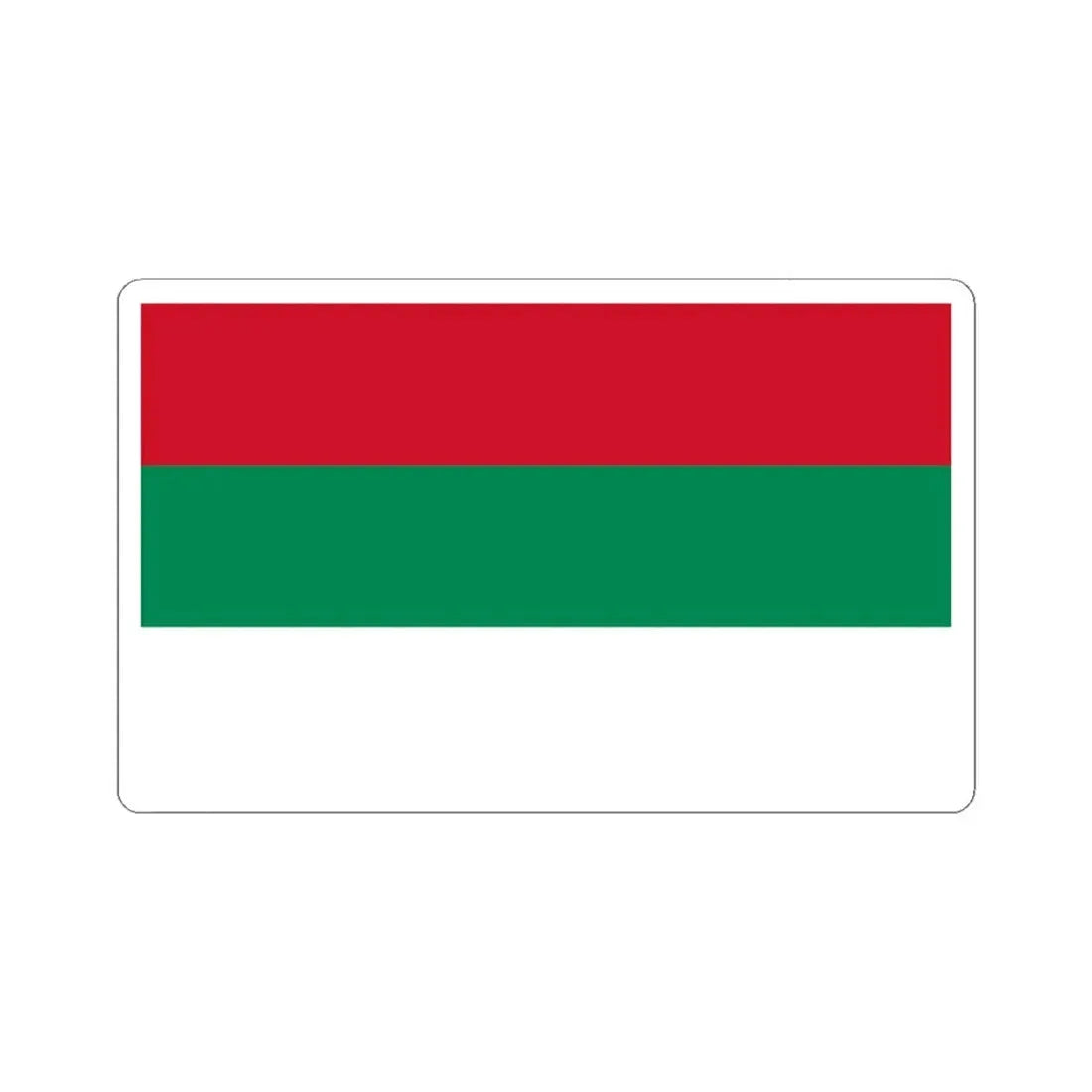 Unofficial Bulgarian War-time flag (Bulgaria) STICKER Vinyl Kiss-Cut Decal 4 Inch White - The Sticker Space